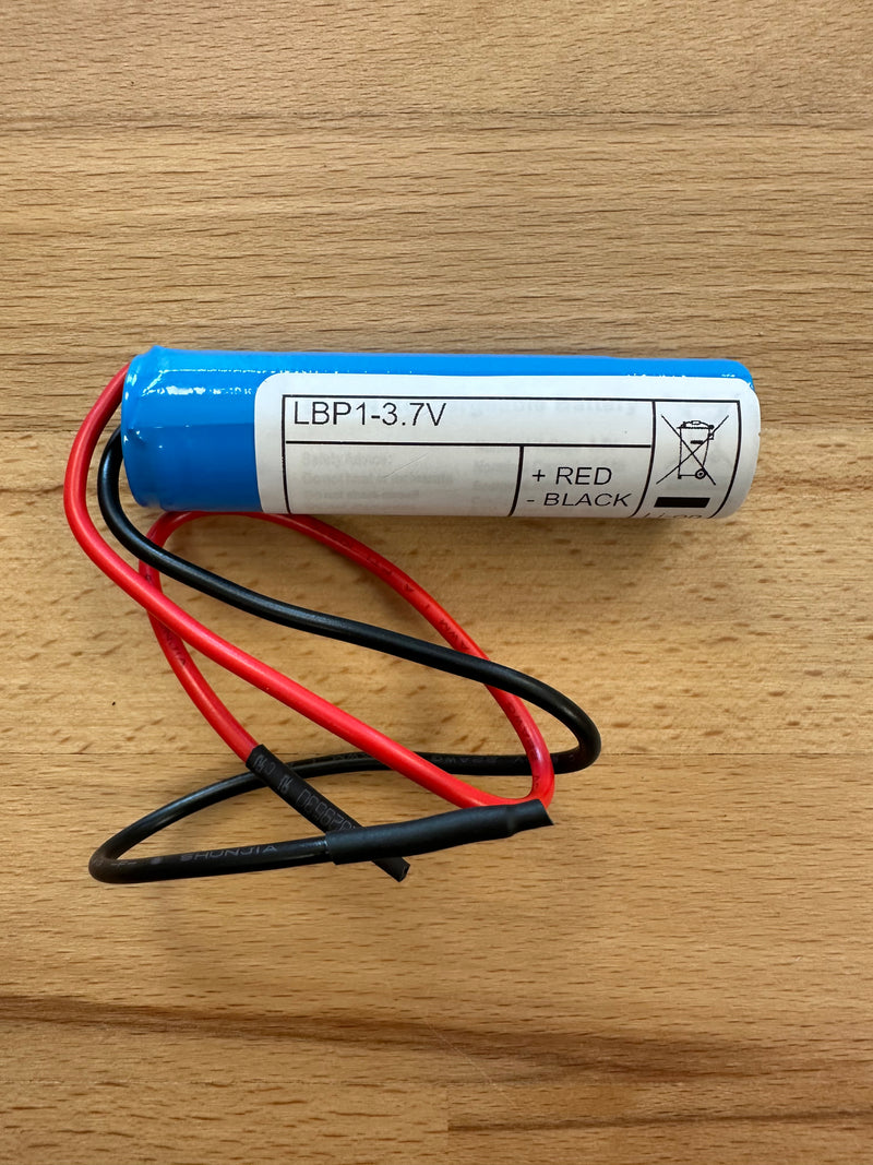 LBP1-3.7V-2600MAH-2W 3.7V 2600mAh LifePO4 2 Wire Lithium Battery Stick- LED Spares
