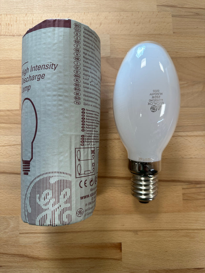 GE Lighting 44052 LU250/D/40 High Pressure Sodium Lamp 250W E40