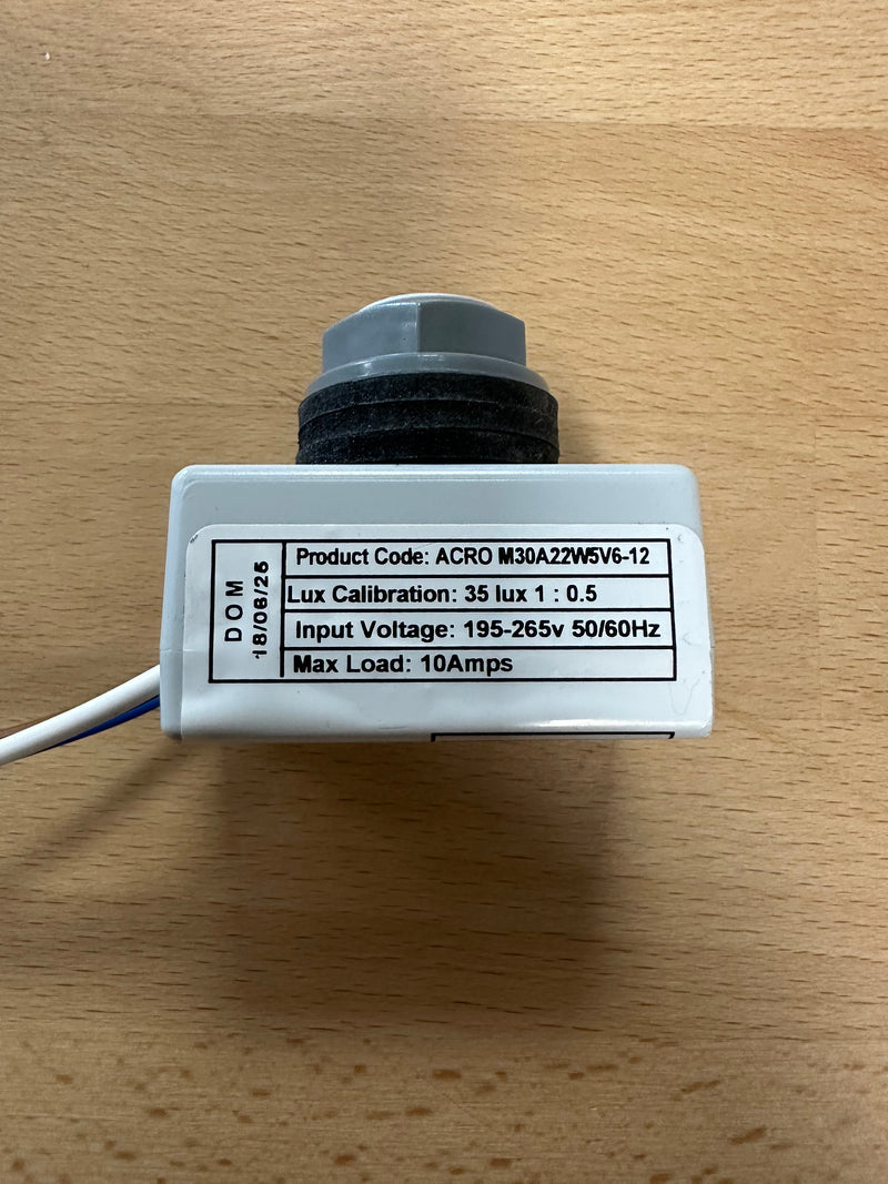Westire Technology - AcRo-mini IP67 Mini Photocell - M30A22W5V6-12 - LED Spares