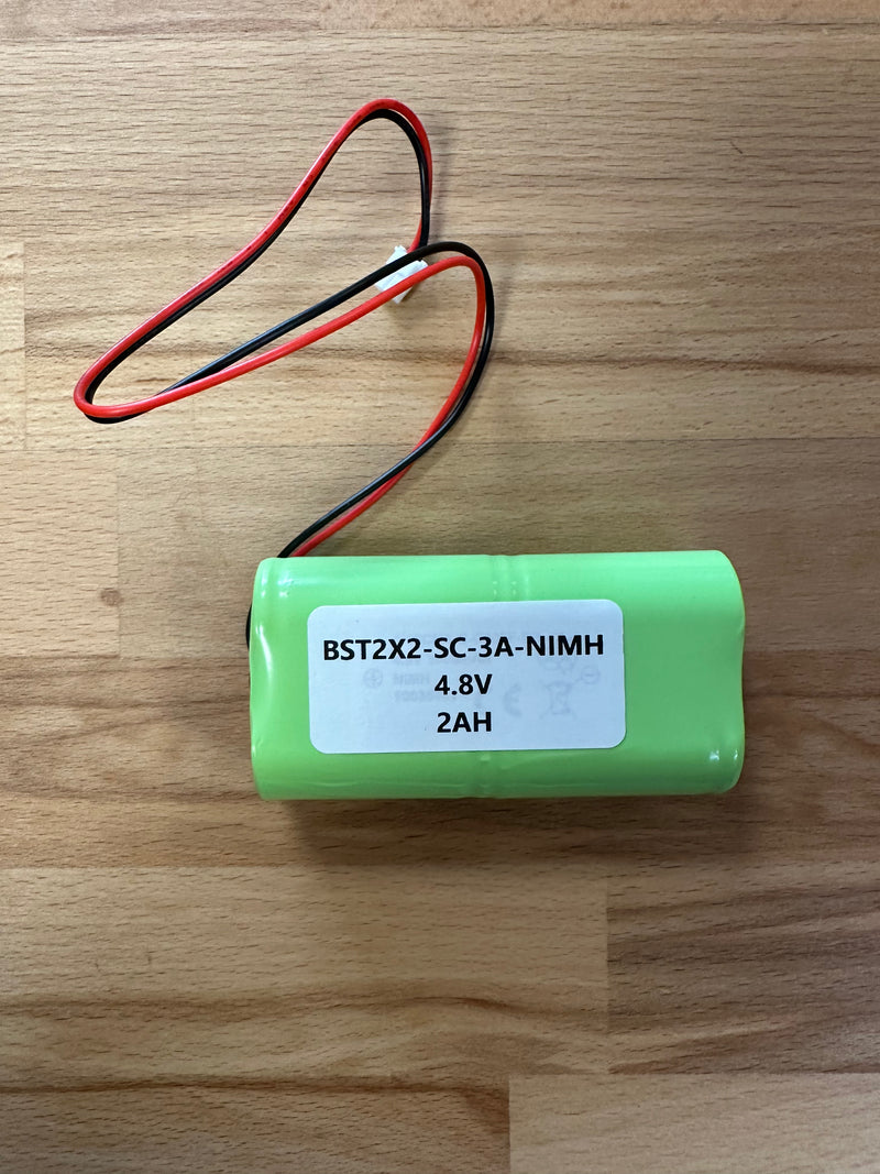 EP3556 BST2X2-SC-3AH-NIMH 4.8V 2Ah Sub C Dual in Line Battery C/W Leads & Connector - LED Spares