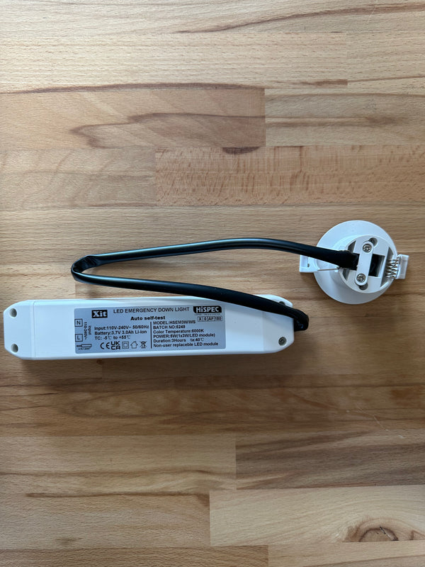Hispec HSEM3W/WS 3W Emergency LED Downlight Auto Self Test - LED Spares