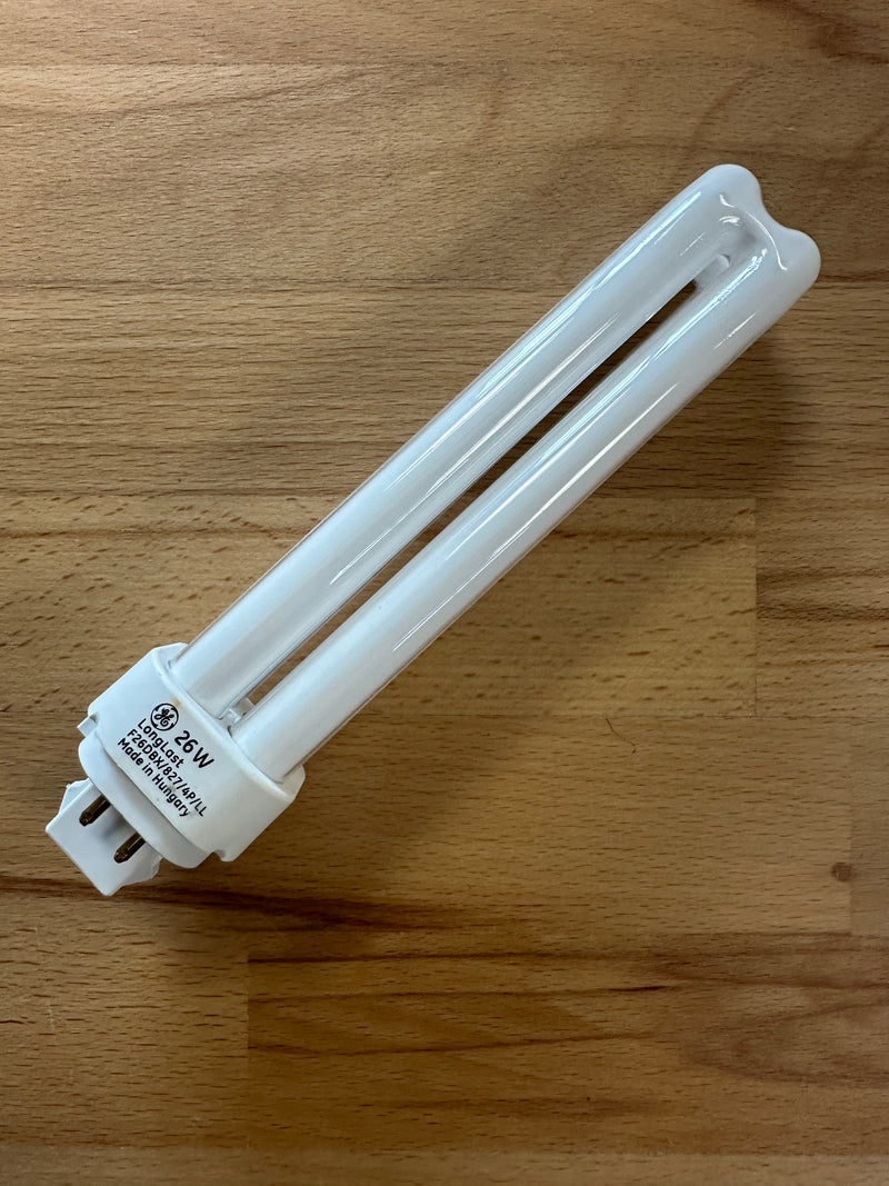GE Biax D/E 4 Pin Compact Fluorescent Lamp 26 watt Warm White - LED Spares 