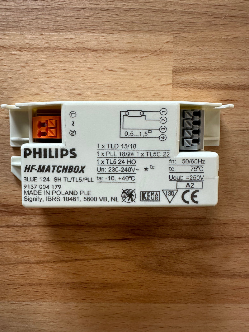 Philips HF-M BLUE 124 SH TL/TL5/PL-L HF-Matchbox Blue - LED Spares