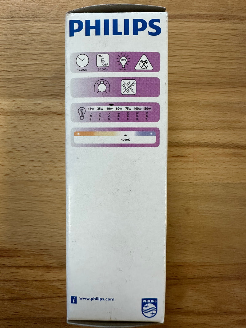 Philips CorePro LED Candle 5.5=40W E14 840 Cool White B35- LED Spares