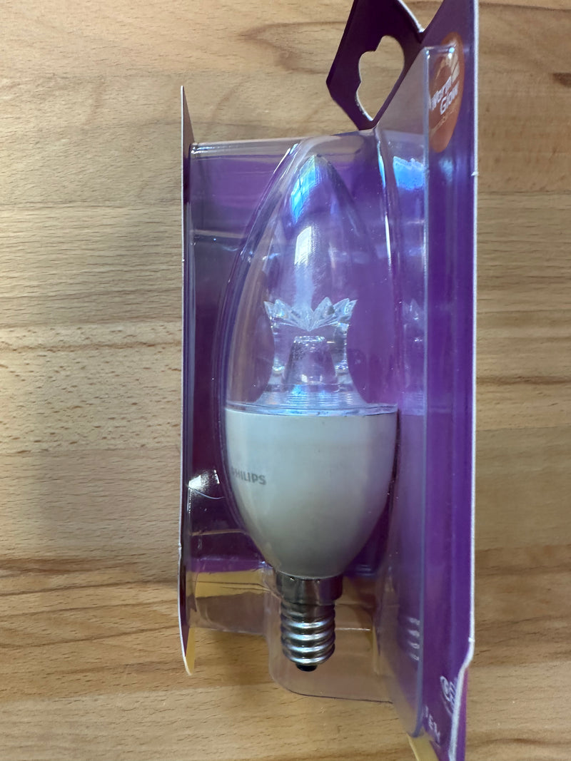 Philips Candle Warm Glow Dimmable 8W=60W 806lm E14 B40 Warm White - LED Spares