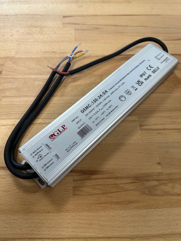 GEMC-150-24-DA 150W 24V 6.25A IP67 DALI2 - Push Dim Dimmable LED Driver -LED Spares