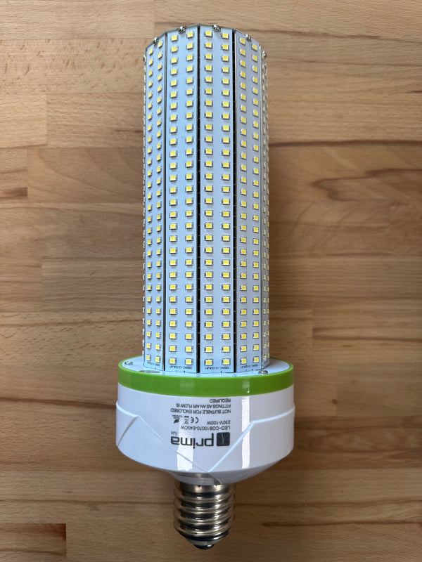 100W E40 LED Corn Lamp (IP20) 6000K - LED-COB10070-E40CW - LED Spares