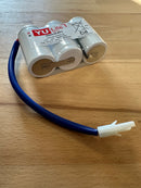 Yuasa 3DH4-0LAP3 3 D Cell 3.6V Side by Side c/w AMP Connector and Base Plate - LED Spares