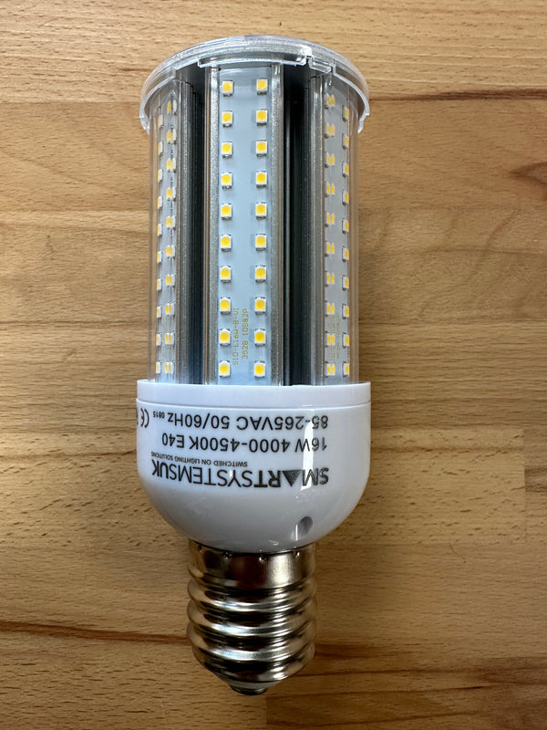 16W E40 LED Corn Lamp (IP65) 4000-4500K - CORN-004/E40 - LED Spares
