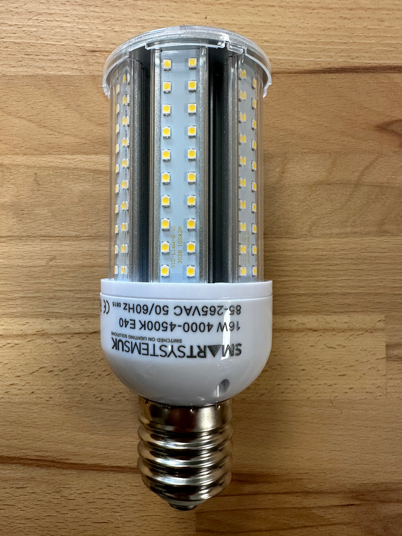 16W E40 LED Corn Lamp (IP65) 4000-4500K - CORN-004/E40 - LED Spares