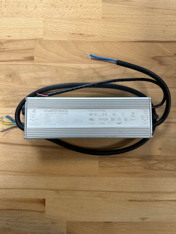 Inventronics EUM-240S670BG 240W IP67 DALI-2 18-57V DC 4200-6700mA LED Driver - LED Spares
