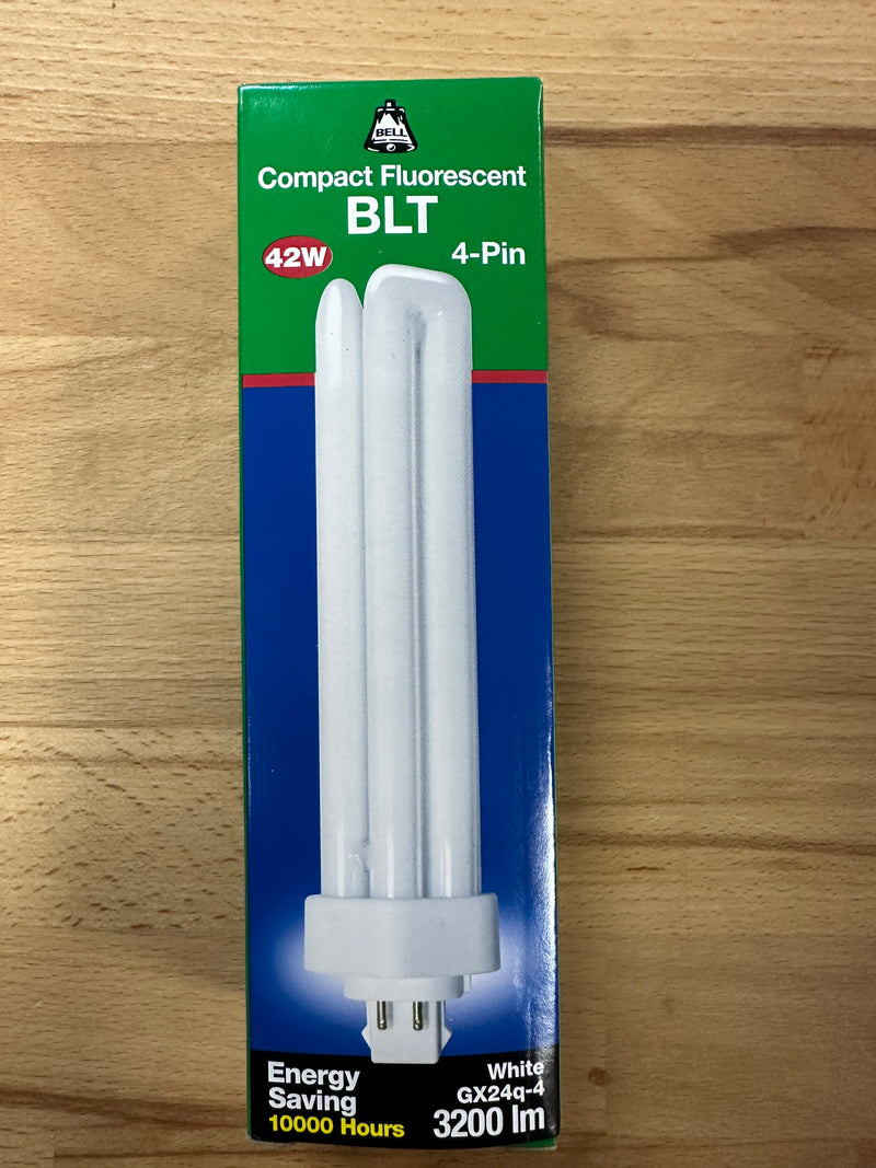 BELL 42W GX24q-4 4 Pin Compact Fluorescent BLT Lamp 3500K - 04287 - LED Spares