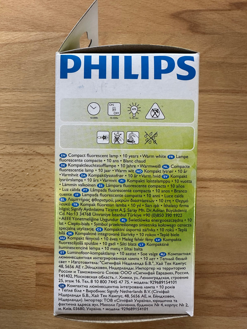 Philips Tornado T2 Spiral 23W Warm White E27 Lamp - LED Spares