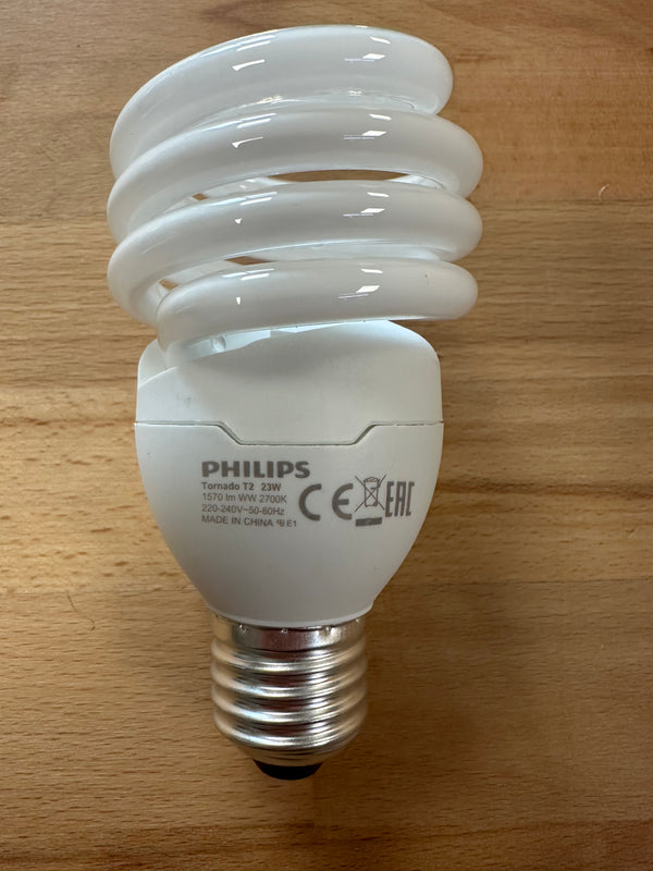 Philips Tornado T2 Spiral 23W Warm White E27 Lamp - LED Spares