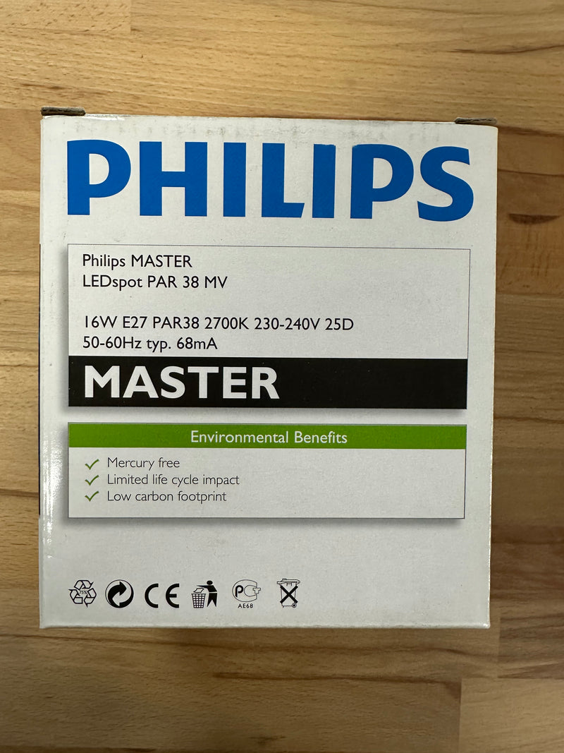 Philips MASTER LEDspot 16W 2700K 230V PAR38 25D - LED Spares