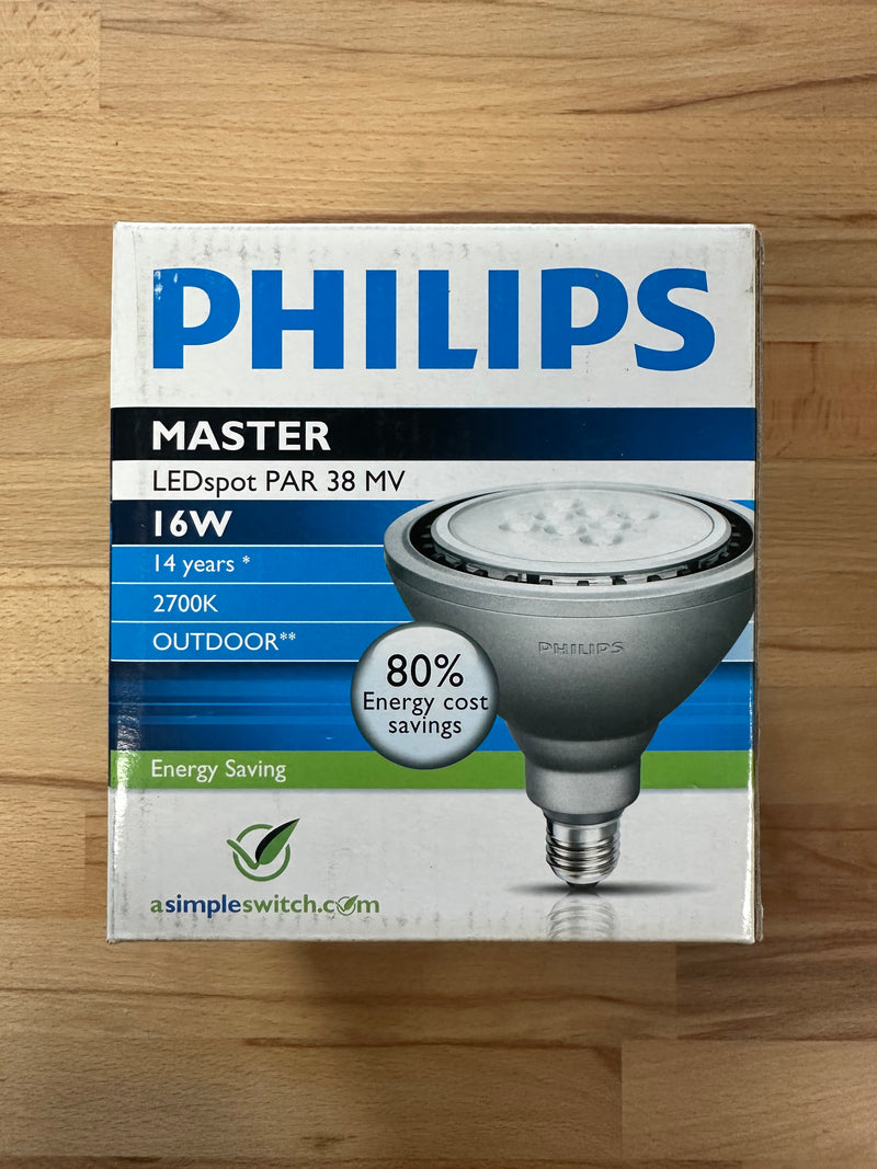 Philips MASTER LEDspot 16W 2700K 230V PAR38 OD - LED Spares