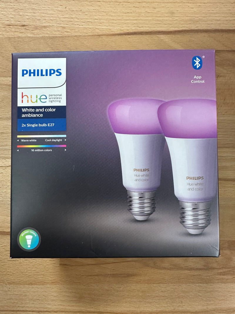Philips Hue Bluetooth – White and Colour Ambiance Bulb Twin Pack - LED Spares