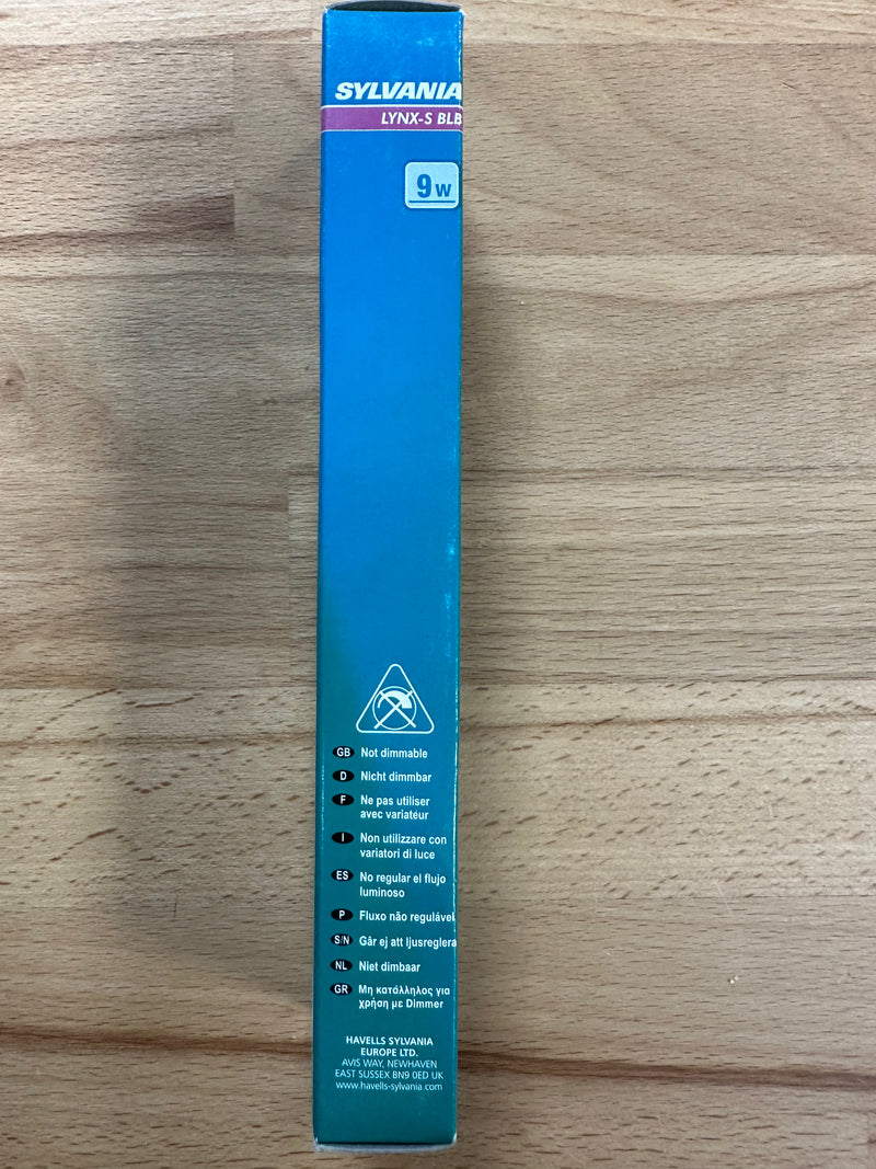 Sylvania LYNX-S 9W BLB G23 Ultraviolet Lamp - LED Spares