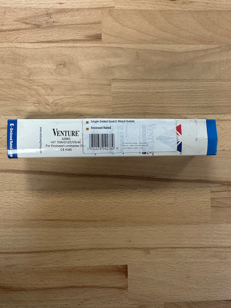 Venture 52983 70W G12/UVS/4K Single Ended Metal Halide Lamp - LED Spares