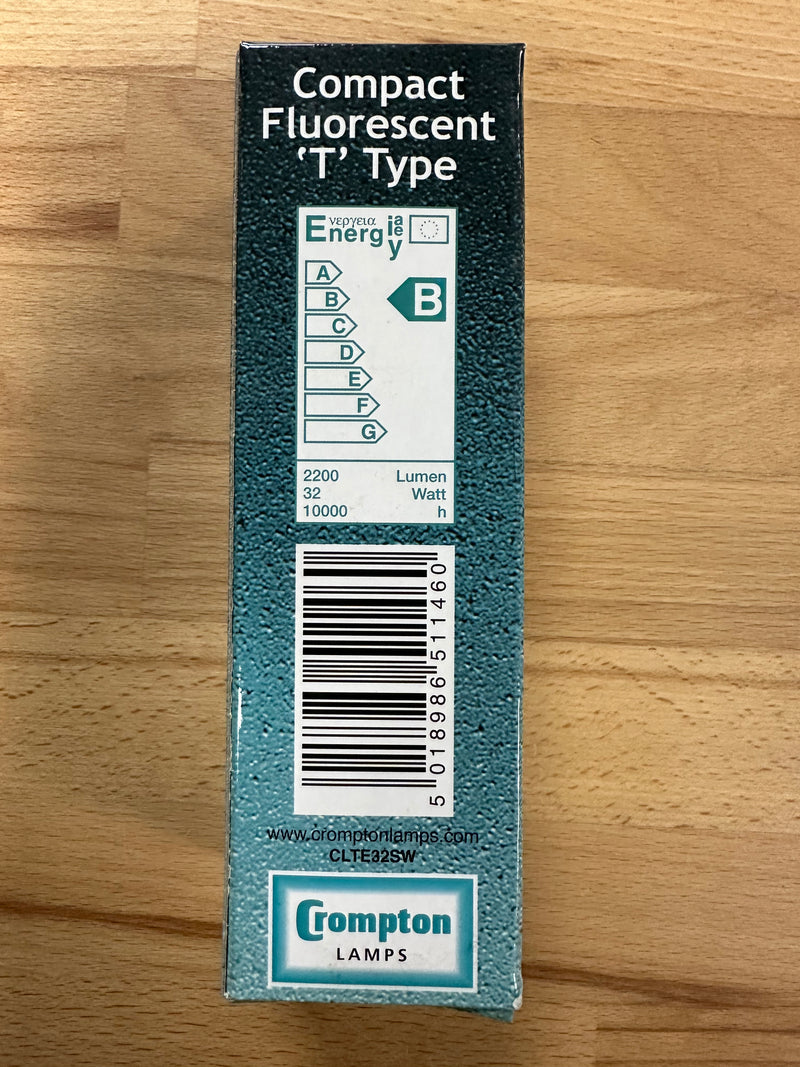 Crompton CLTE32SW - CFL Triple Turn TE Type - GX24q-3 - 3500K White - LED Spares