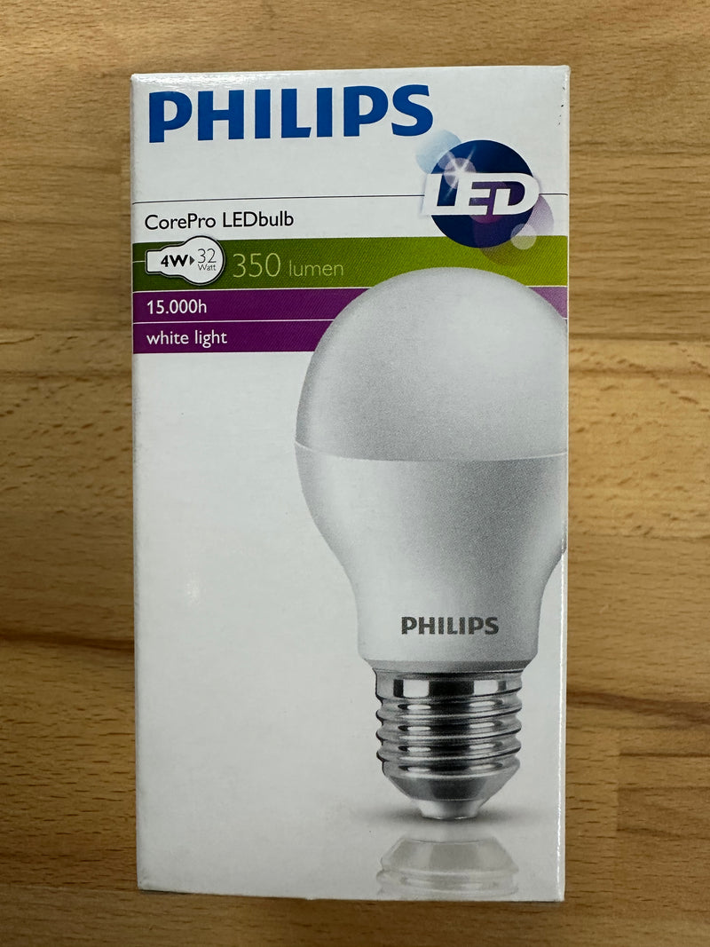 Philips CorePro LEDbulb 4W=32W E27 3000K 830 - LED Spares