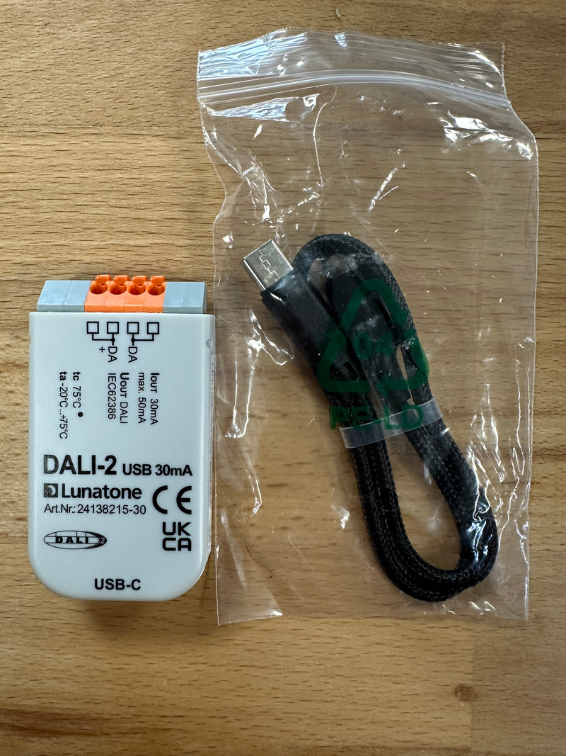 Lunatone DALI-2 USB 30mA - 24138215-30 - LED Spares