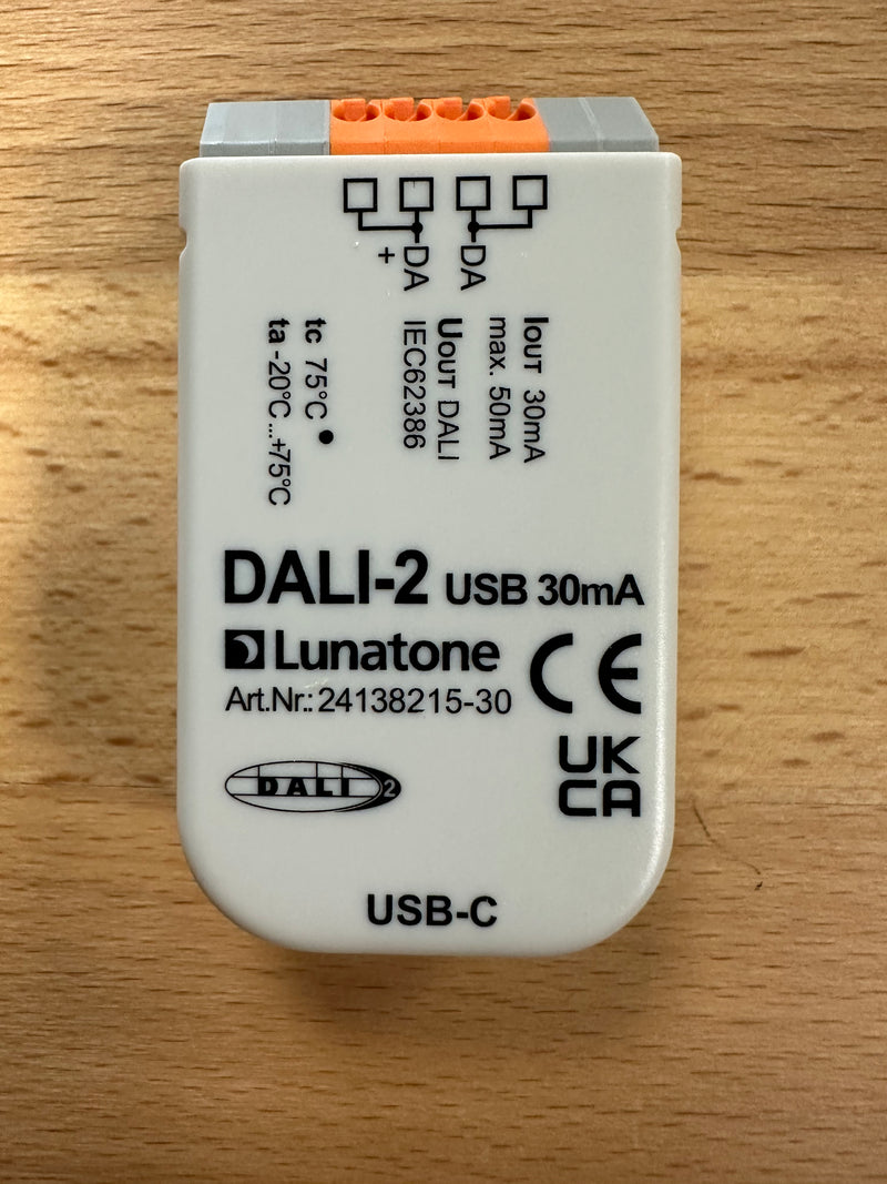 Lunatone DALI-2 USB 30mA - 24138215-30 - LED Spares