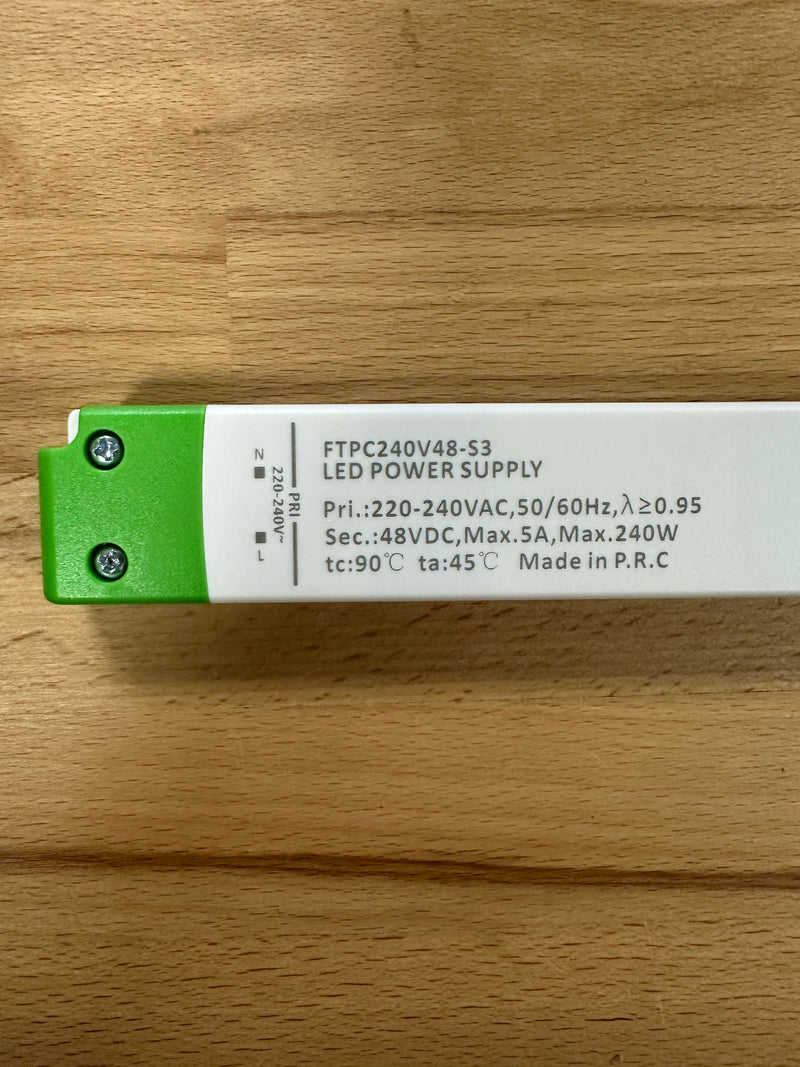 POS Power FTPC240V48-S3 240W 48V/5A Slimline LED Power Supply - LED Spares
