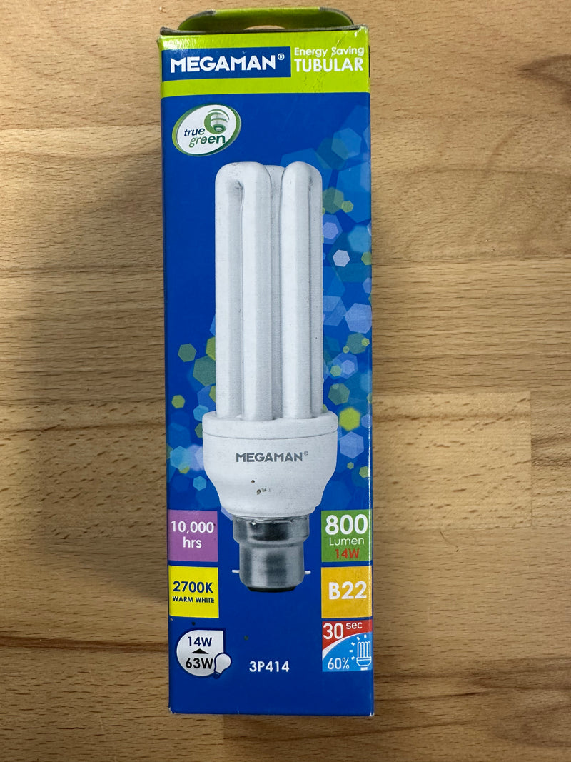 Megaman Compact Fluorescent B22 14W 2700K Warm White - LED Spares