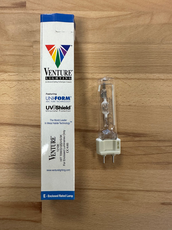 Venture 12108 70W G12/UVS/3K Single Ended Metal Halide Lamp  LED Spares