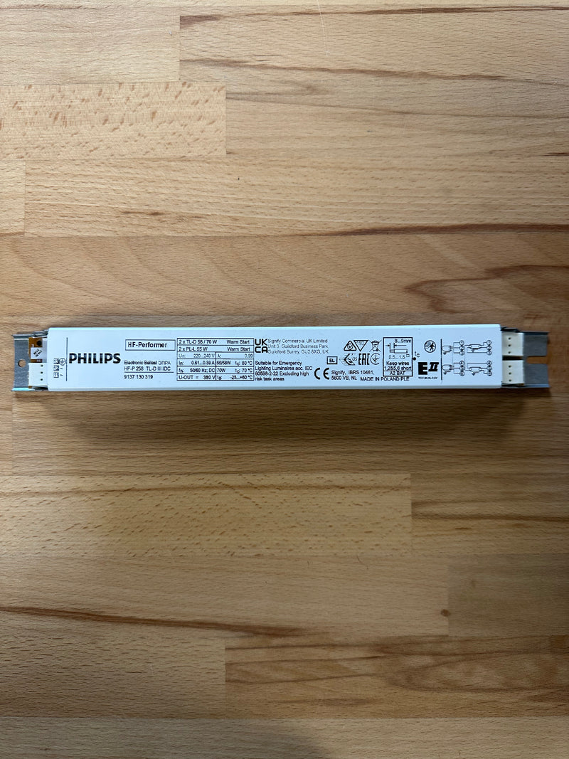 Philips HF-P 258 TL-D 2X58/70W T8 2 X 55W PLL HF-P 255 PLL - LED Spares