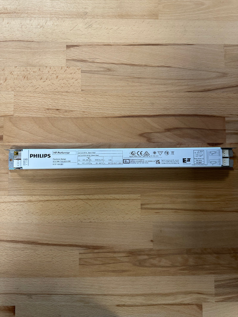 Philips HF-P 249 TL5 HO III 2 X 49W TL5 Electronic Ballast - 913713028166 - LED Spares