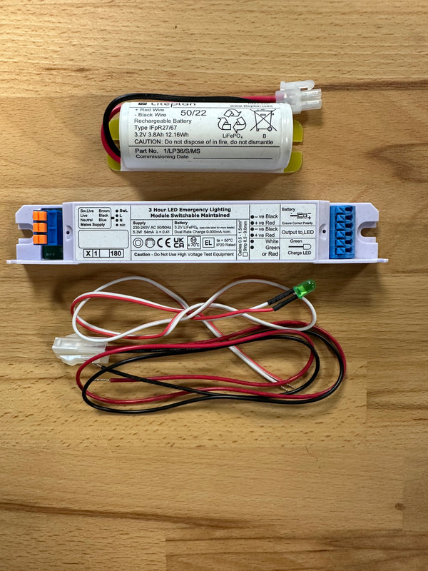 Liteplan HLP/1/K LED Maintained/Non-Maintained Driver & Battery