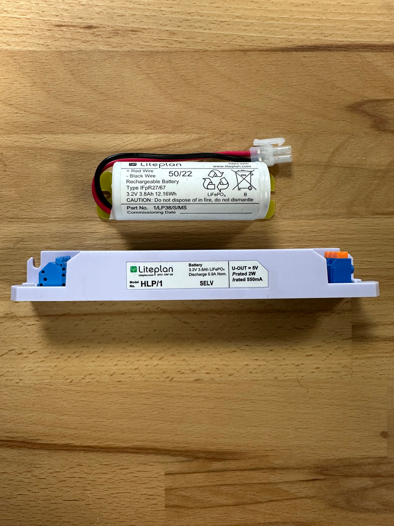 Liteplan HLP/1/K LED Maintained/Non-Maintained Driver & Battery
