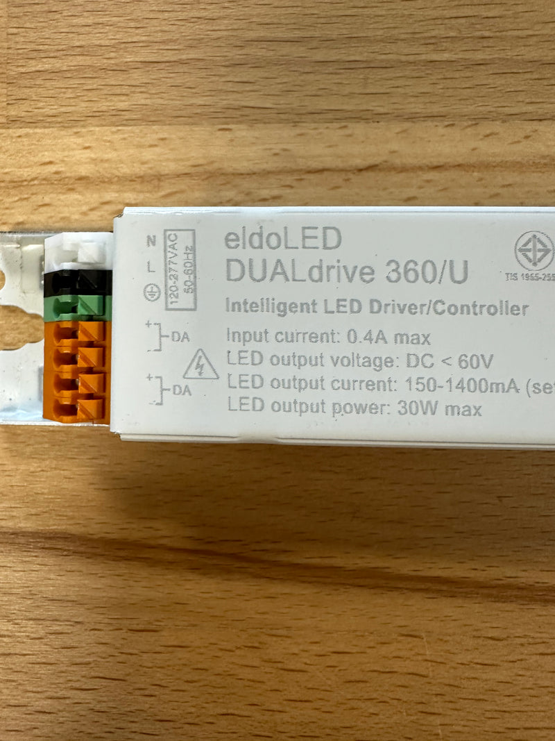 eldoLED DUALdrive 360/U 30W DALI-2, 2 Channels 2 X 55V Outputs, Constant Current - LED Spares
