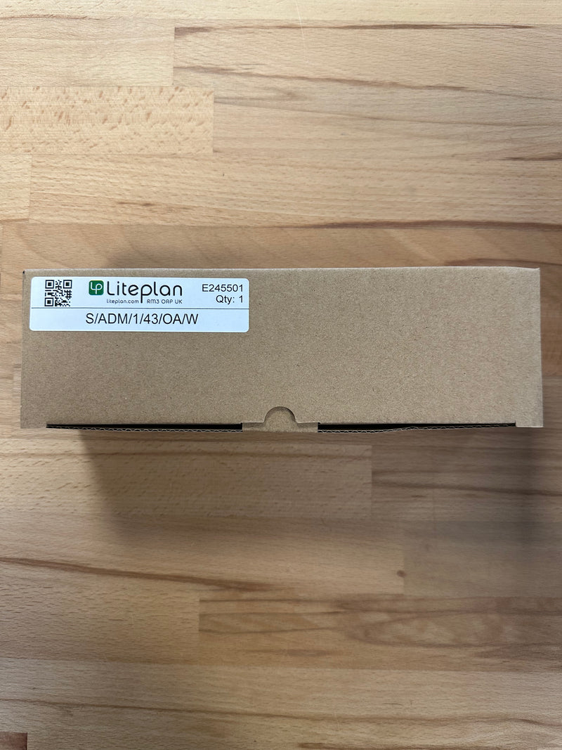 Liteplan S/ADM/1/43/OA/W Ceiling Recessed DALI Addressable Fitting Open Area Optic - LED Spares