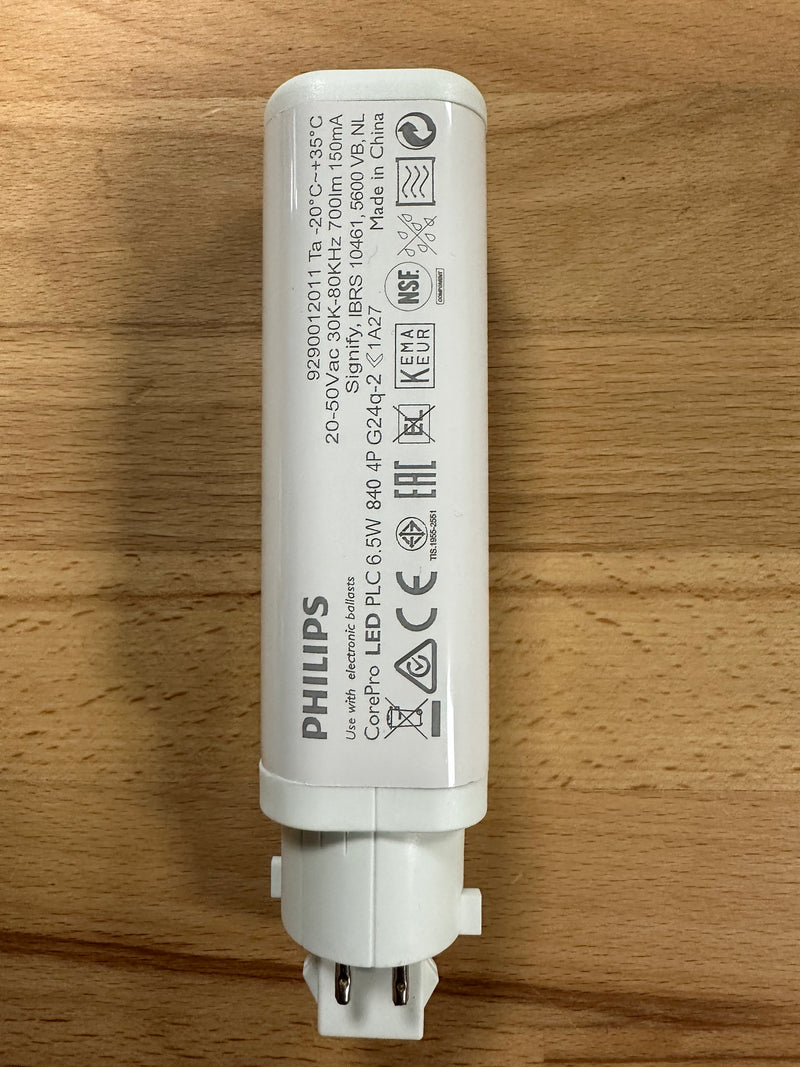 Philips CorePro LED PL-C 4P 6.5W 840 G24q-2 - LED Spares