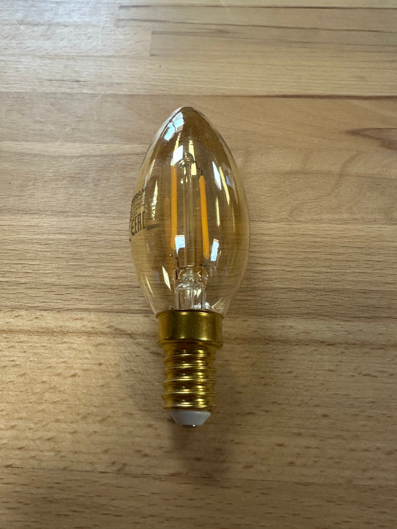 Osram Vintage 1906 LED E14 Candle Filament Gold 1.5W 120lm Warm White - LED Spares