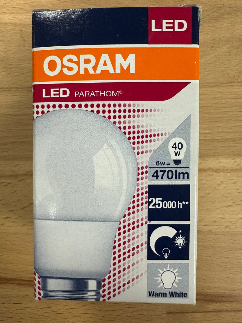 Osram Parathom Classic A 40 Advanced 2700K E27 LED Lamp 6W = 40W - LED Spares