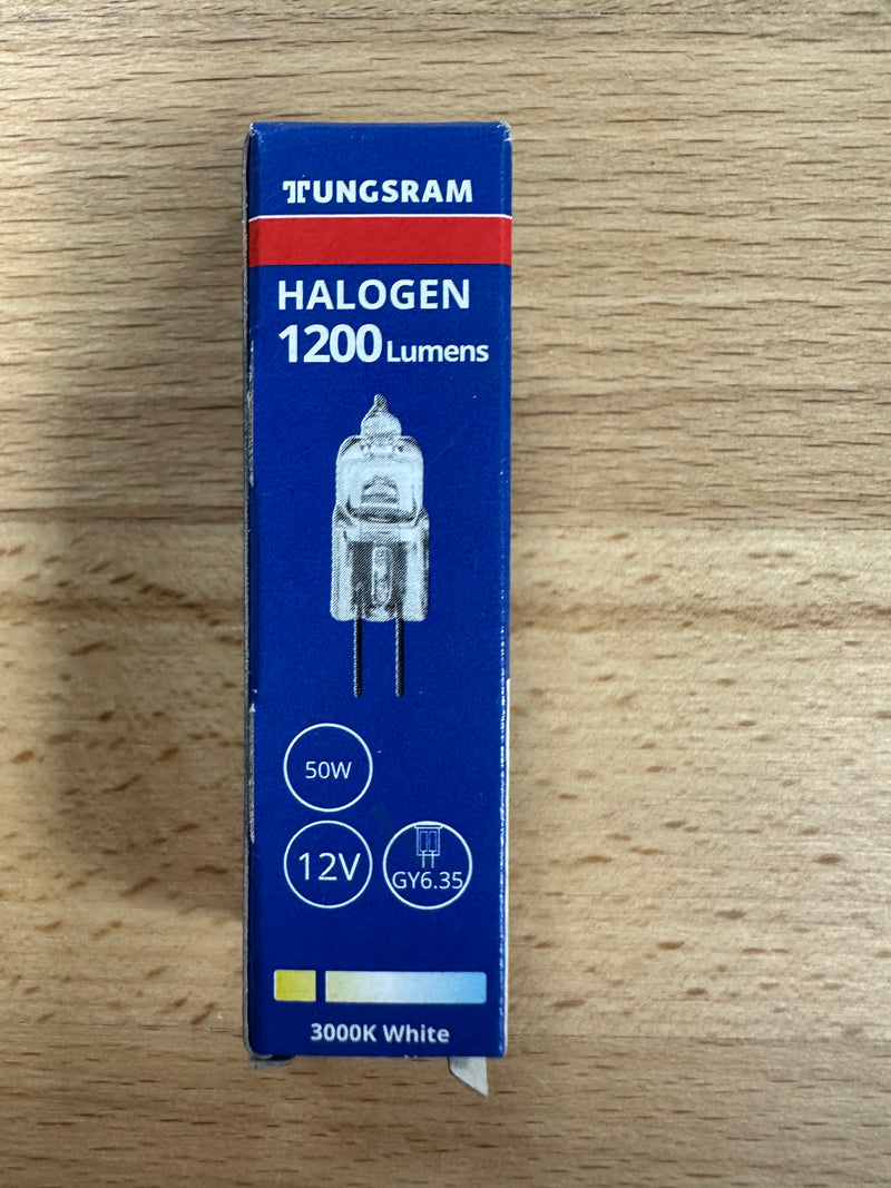 Tungsram Halogen M32 Capsule 50W GY6.35 12V Dimmable Warm White Clear - LED Spares