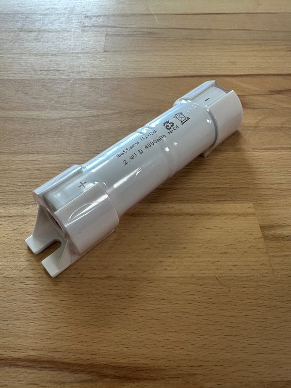 BST2DT-55/L/EC 2.4V 4Ah Stick Battery c/w Tags Separate Leads & End Caps - LED Spares