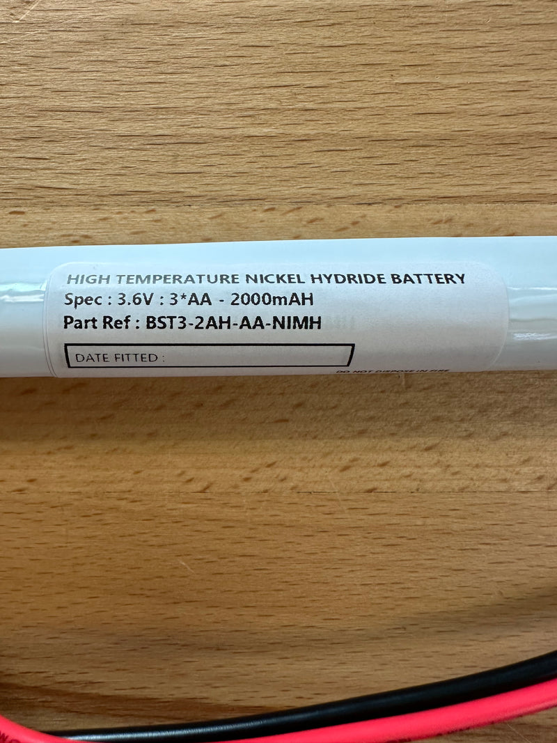 BST3-2AH-AA-NIMH 3.6V 2Ah Slim Stick Battery C/W Flying Leads - LED Spares