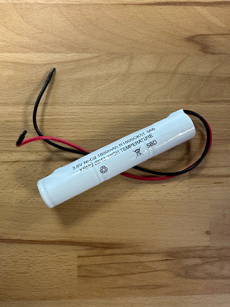 BST3-SC-2AH-NICD 3.6v 1.8-2AH Sub C Stick Battery C/W Flying leads - LED Spares