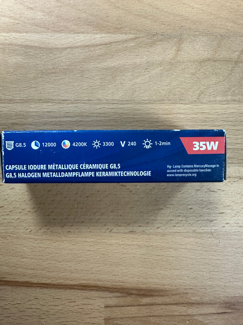 Edison G8.5 Ceramic Capsule Metal Halide Lamp - EDMH35NW - LED Spares