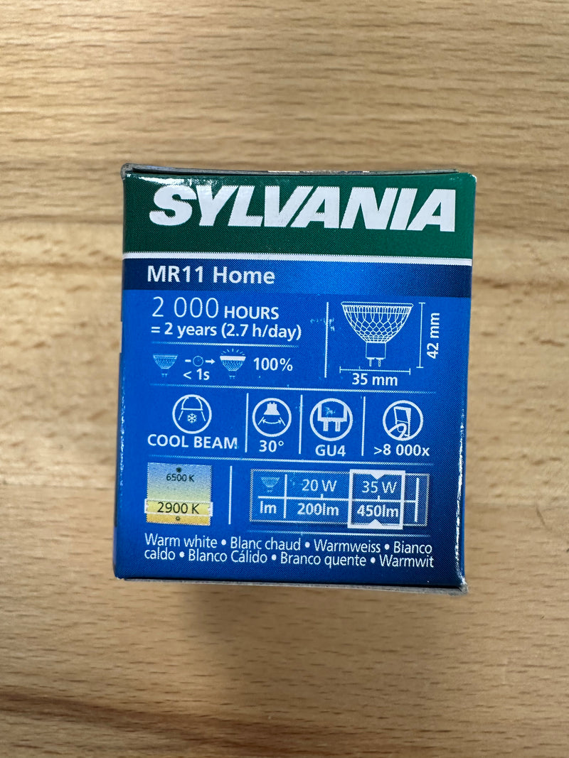 Sylvania 0022395 12V GU4 35W Halogen MR11 - LED Spares