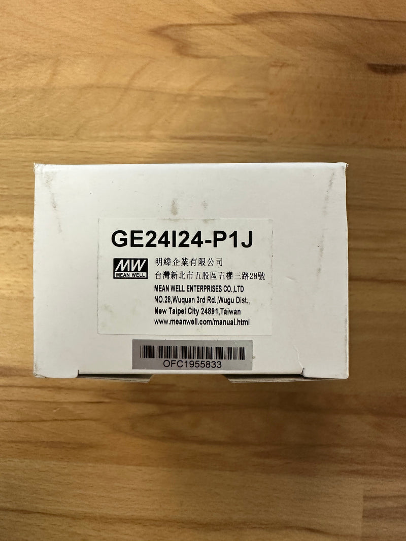 Mean Well GE24I24-P1J 24W Plug-In AC/DC Adapter 24V DC Output, 1A Output - LED Spares