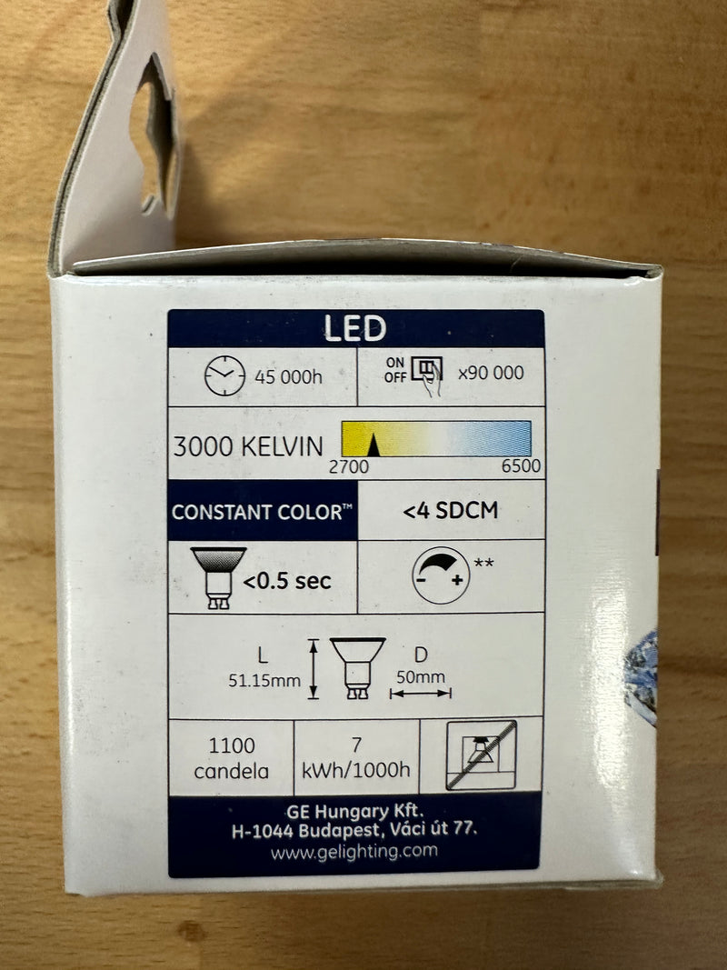 GE Precise MR16 Dimmable 7W LED Lamp - LED Spares