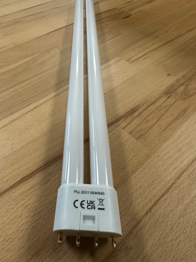 55W PLL 4Pin 4000K Cool White 2G11 Cap Compact Fluorescent Lamp - LED Spares