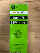 GE Biax T/E Long Last 4 Pin Compact Fluorescent Lamp 26W Warm White