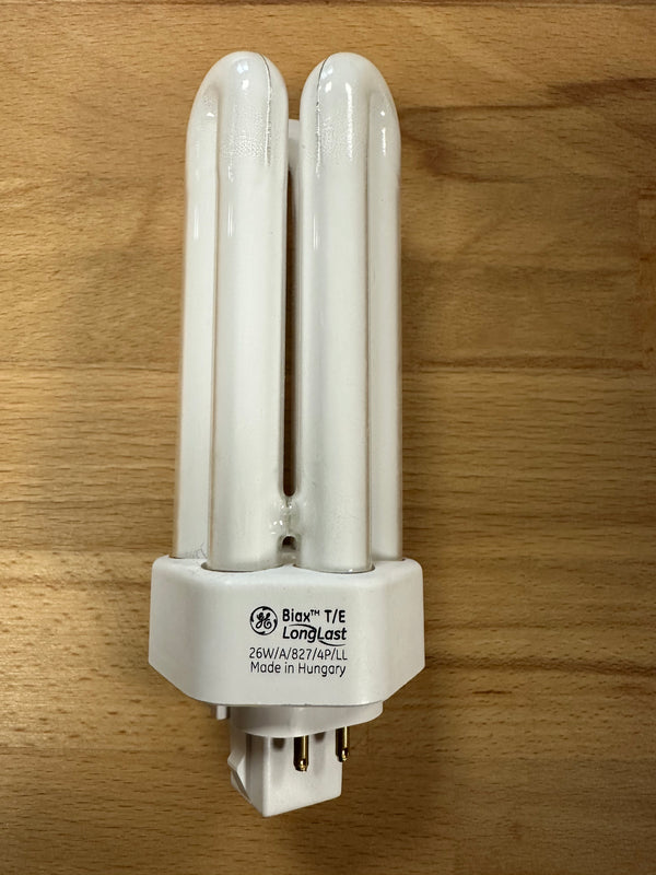 GE Biax T/E Long Last 4 Pin Compact Fluorescent Lamp 26W Warm White